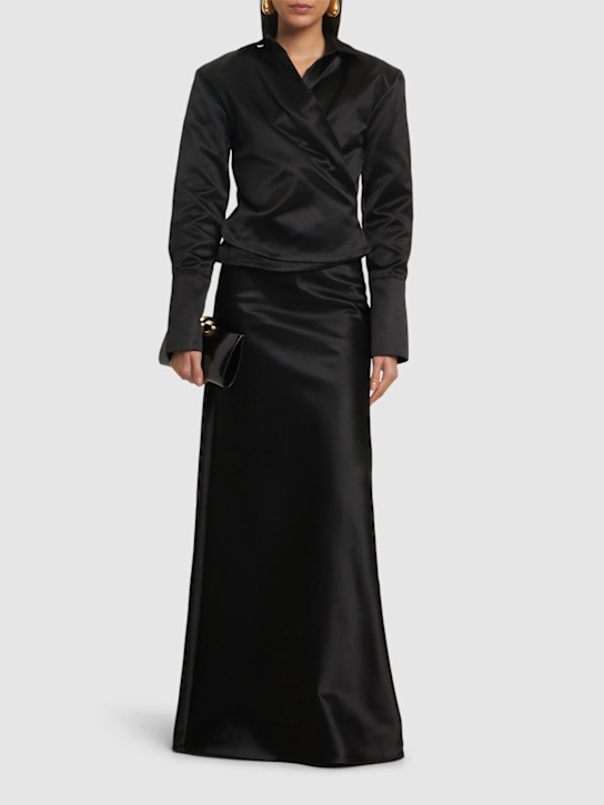 BETTTER: Chemise boxy en satin Astor