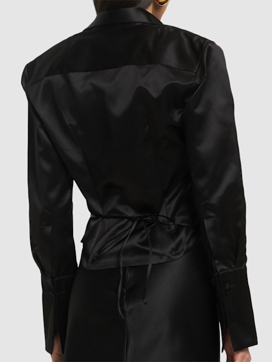 BETTTER: Chemise boxy en satin Astor