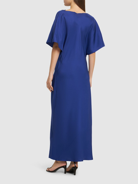 Róhe: Robe mi-longue en soie drapée fluide