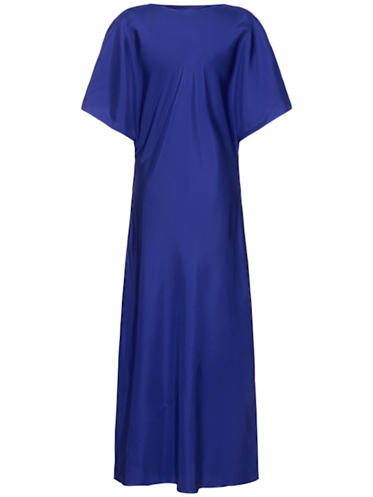 Róhe: Robe mi-longue en soie drapée fluide