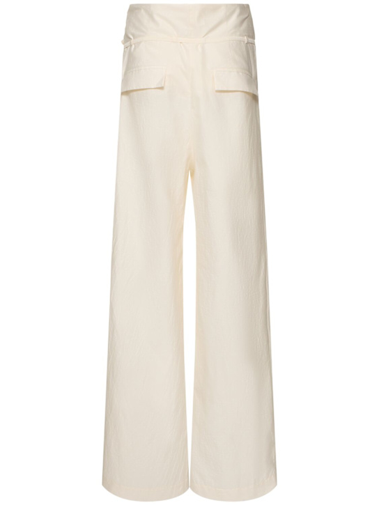 Róhe: Sculptural cotton blend pants