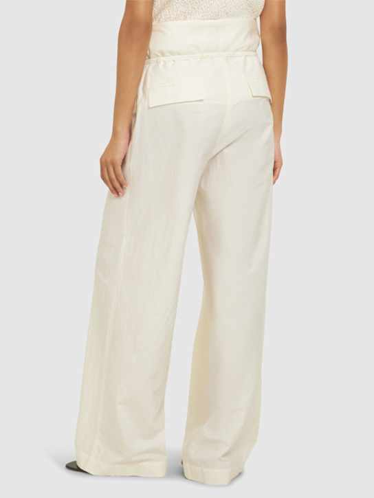 Róhe: Sculptural cotton blend pants