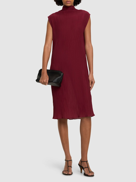 Bite Studios - Robe midi en coton texturé et soie Eve