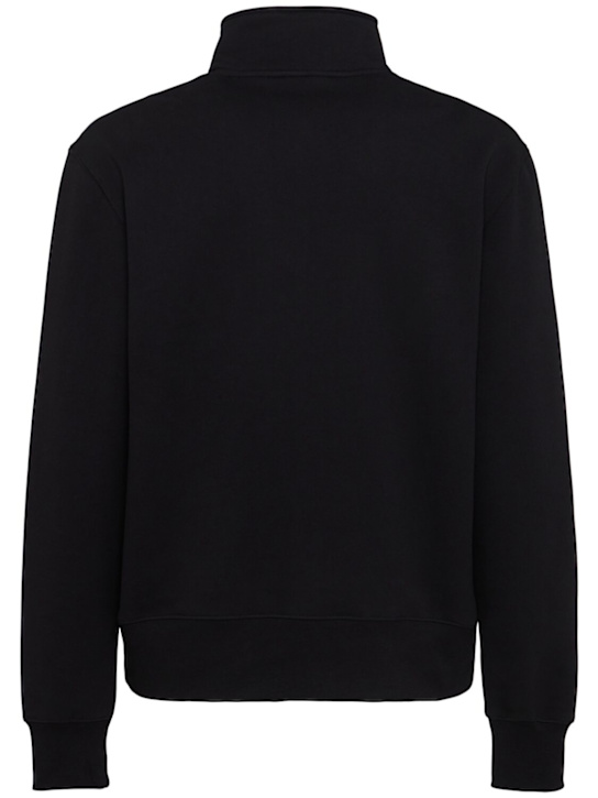 THE CORE: Half-zip cotton sweatshirt