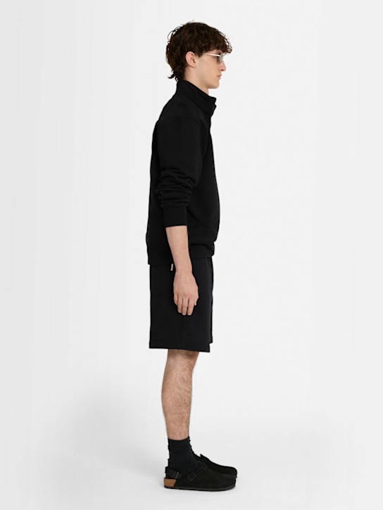 THE CORE: Half-zip cotton sweatshirt