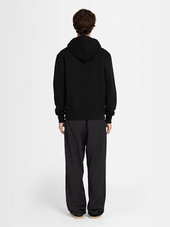THE CORE: Full-zip cotton sweatshirt hoodie