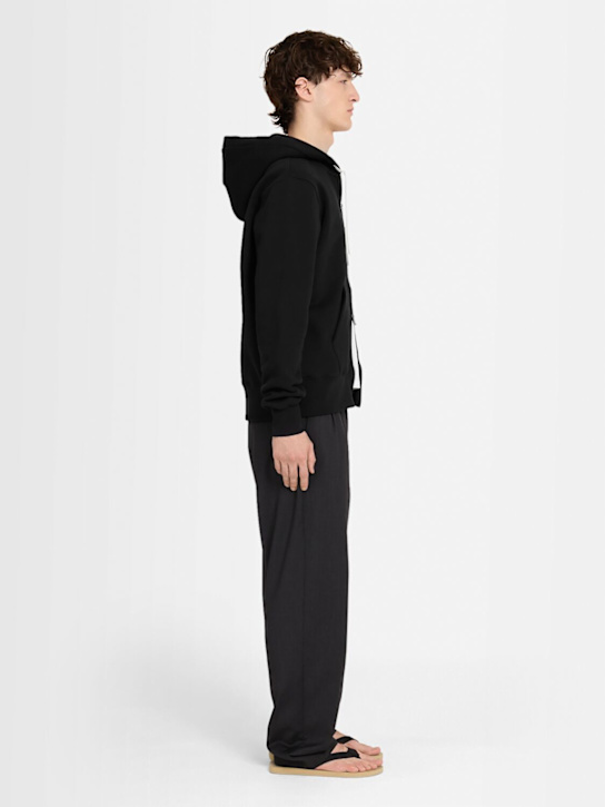 THE CORE: Full-zip cotton sweatshirt hoodie