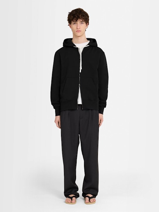 THE CORE - Full-zip cotton sweatshirt hoodie