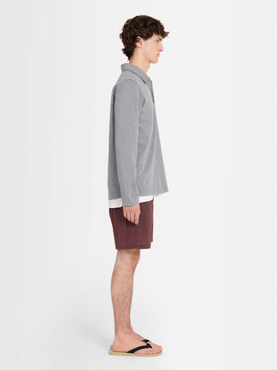 THE CORE: Classic long-sleeve cotton jersey polo