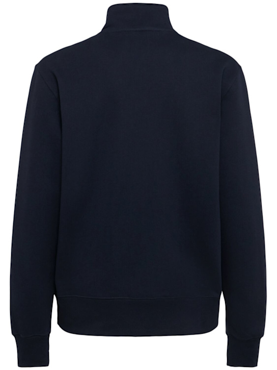 THE CORE: Half-zip cotton sweatshirt