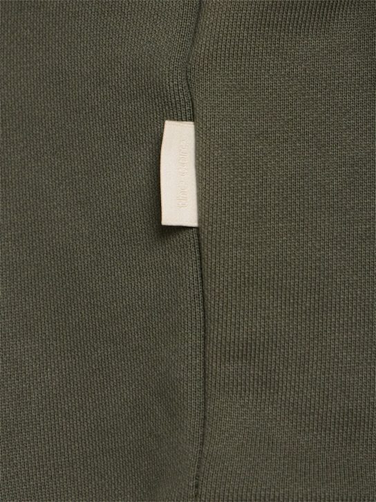THE CORE: Half-zip cotton sweatshirt