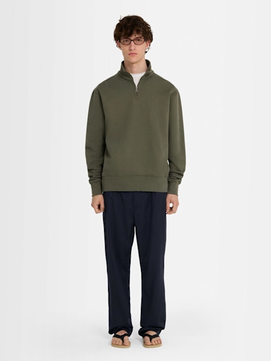 THE CORE - Half-zip cotton sweatshirt