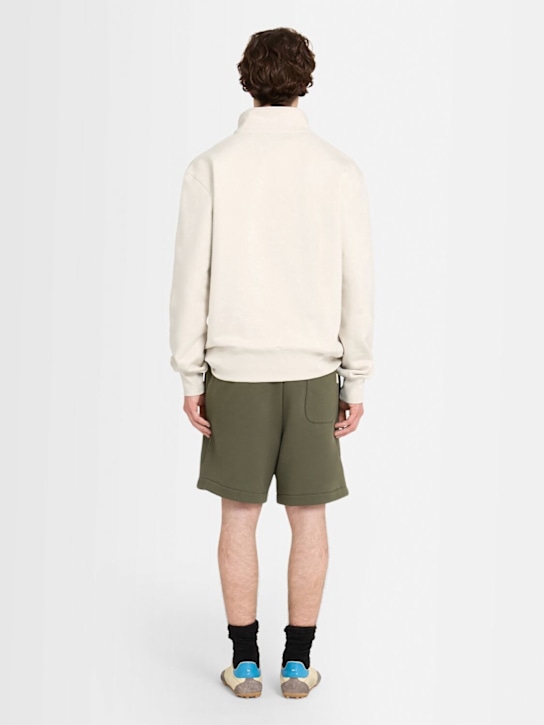 THE CORE: Half-zip cotton sweatshirt
