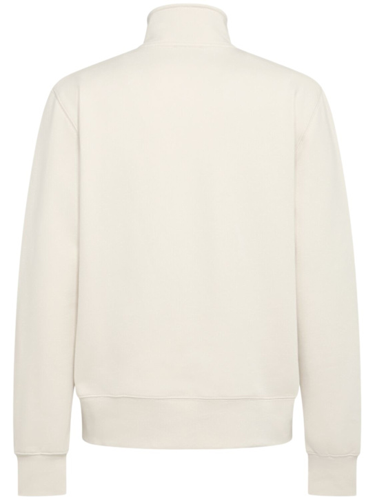 THE CORE: Half-zip cotton sweatshirt