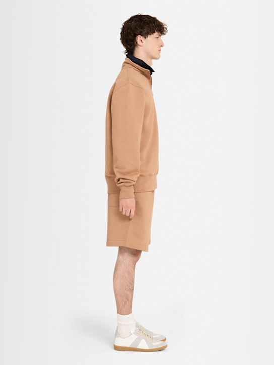 THE CORE: Half-zip cotton sweatshirt