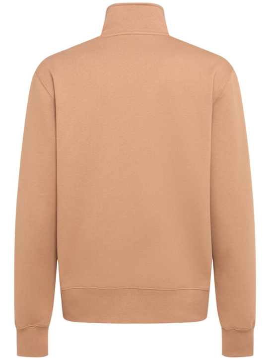 THE CORE: Half-zip cotton sweatshirt