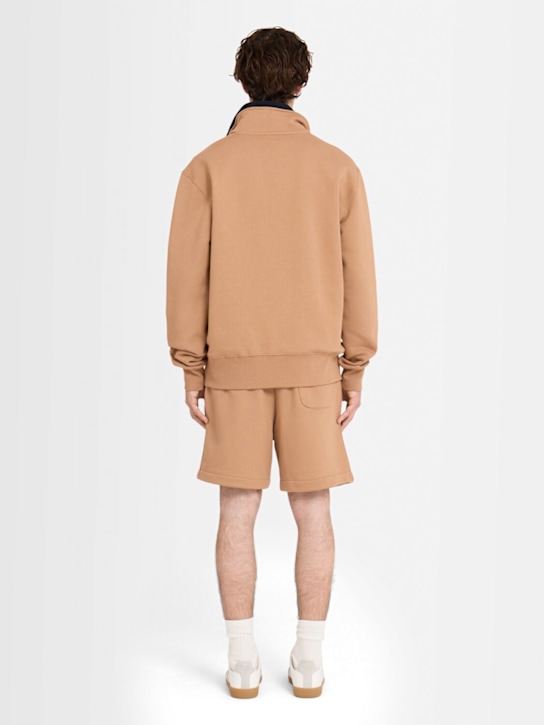 THE CORE: Half-zip cotton sweatshirt