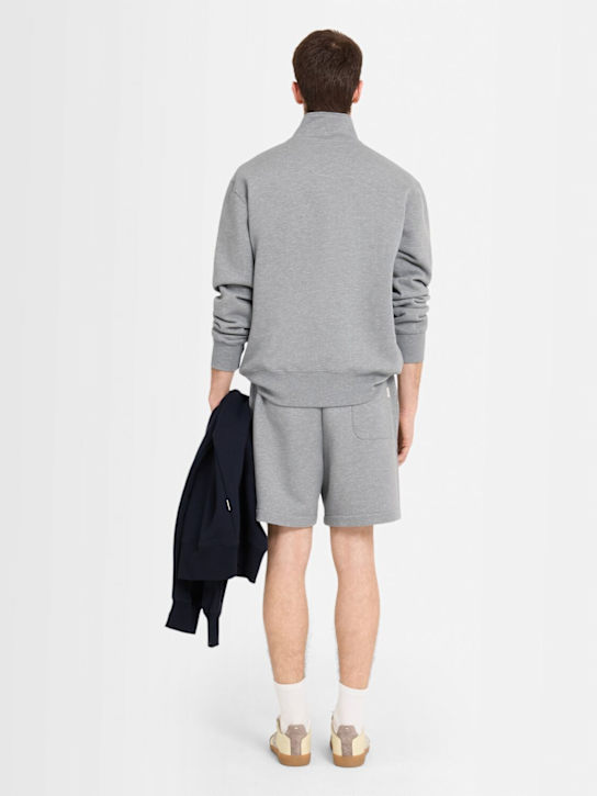 THE CORE: Half-zip cotton sweatshirt