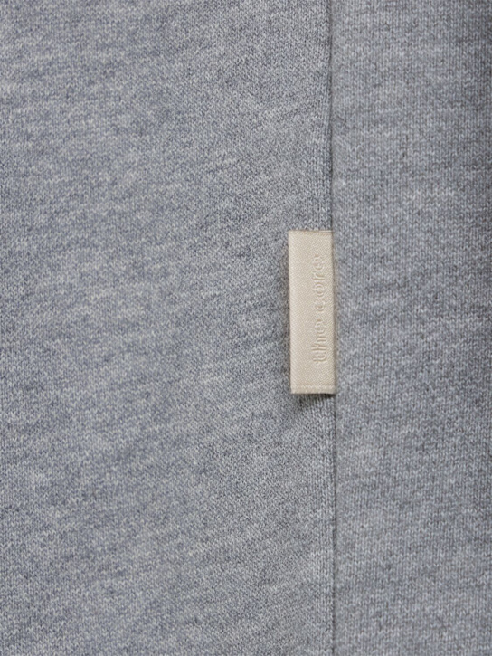 THE CORE: Half-zip cotton sweatshirt