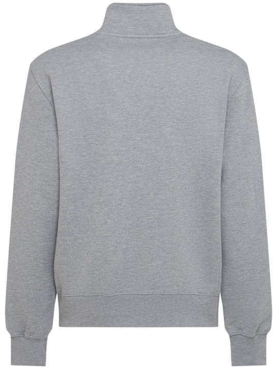 THE CORE: Half-zip cotton sweatshirt
