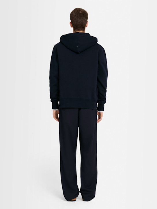 THE CORE: Full-zip cotton sweatshirt hoodie