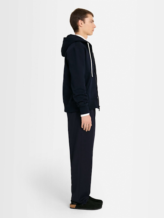 THE CORE: Full-zip cotton sweatshirt hoodie