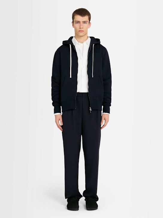 THE CORE - Full-zip cotton sweatshirt hoodie