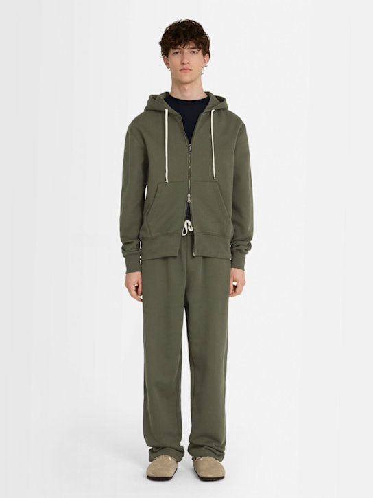 THE CORE: Full-zip cotton sweatshirt hoodie