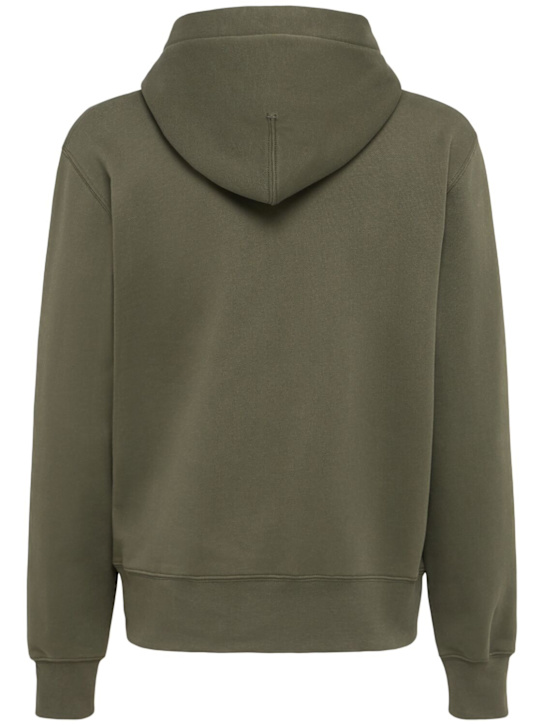 THE CORE: Full-zip cotton sweatshirt hoodie