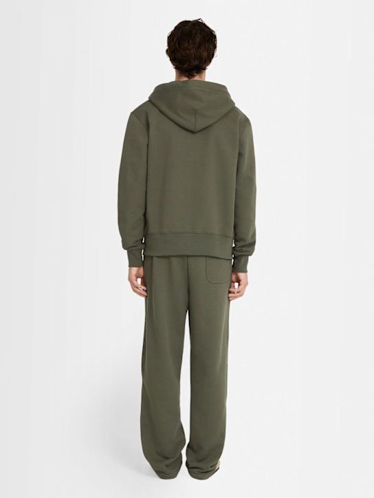 THE CORE: Full-zip cotton sweatshirt hoodie