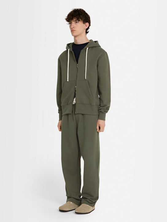 THE CORE: Full-zip cotton sweatshirt hoodie