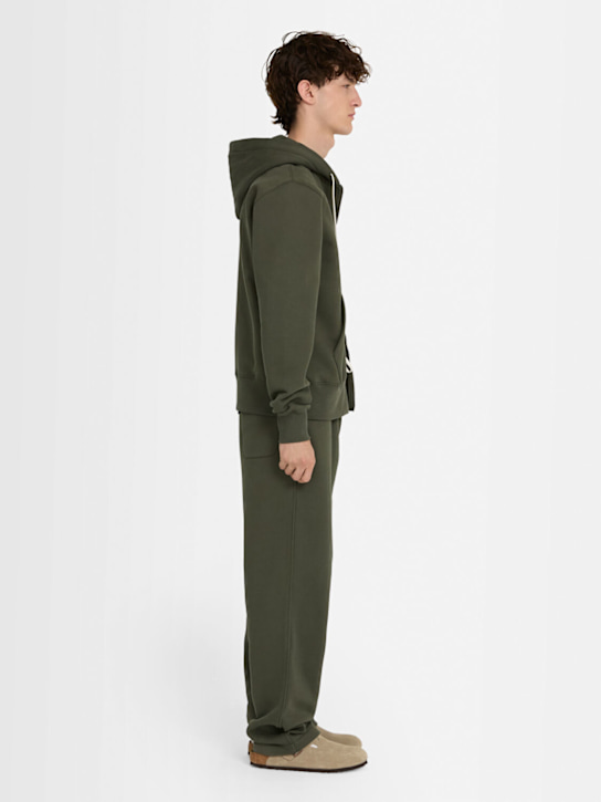 THE CORE: Full-zip cotton sweatshirt hoodie