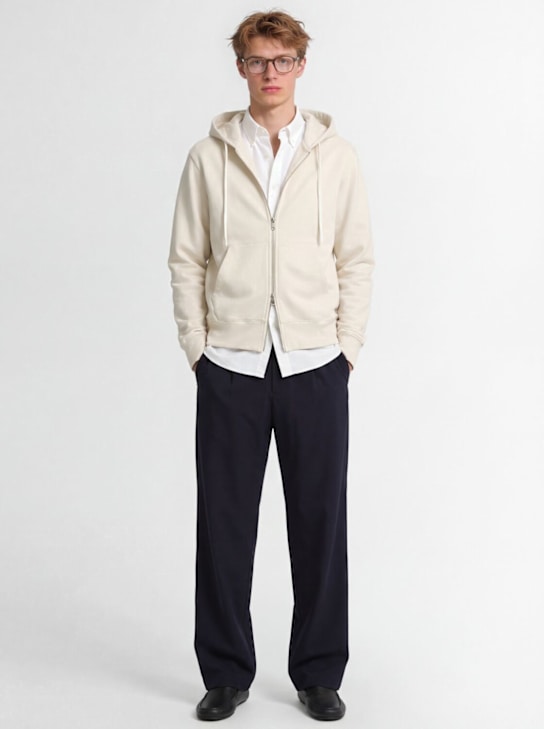 THE CORE - Full-zip cotton sweatshirt hoodie