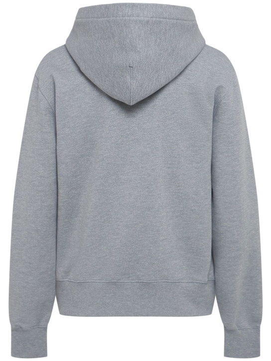 THE CORE: Full-zip cotton sweatshirt hoodie