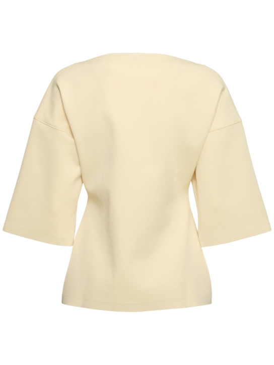 Auralee: Wetsuit jersey boatneck top