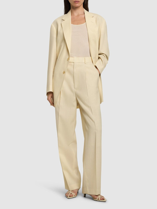 Auralee: Pantalones de lana y mohair