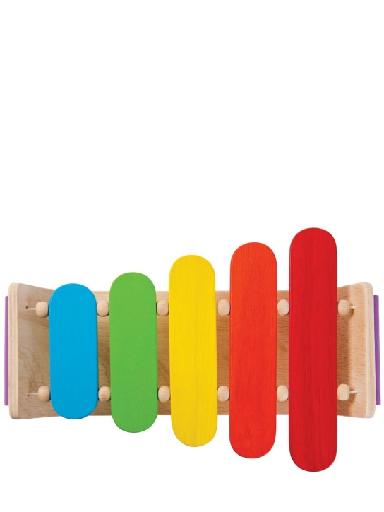 PlanToys: Xylophone ovale arc-en-ciel