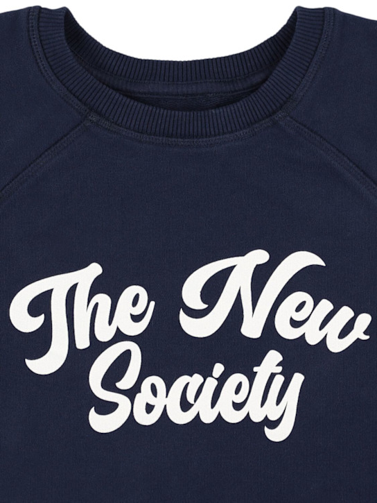 The New Society - Sweat-shirt en coton à manches courtes