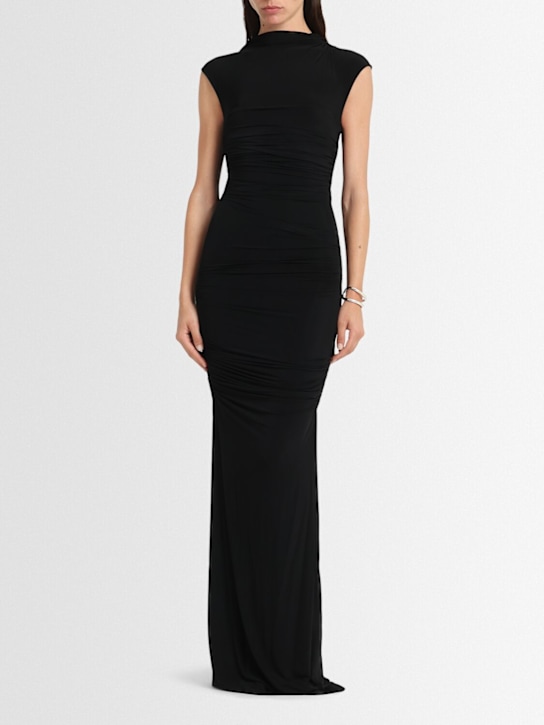 TOVE: Robe longue en jersey mélange viscose Luna