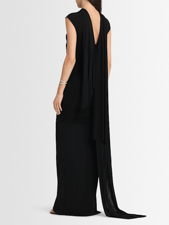 TOVE: Robe longue en jersey mélange viscose Luna