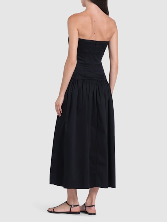 TOVE: Robe bustier en coton stretch Lauryn