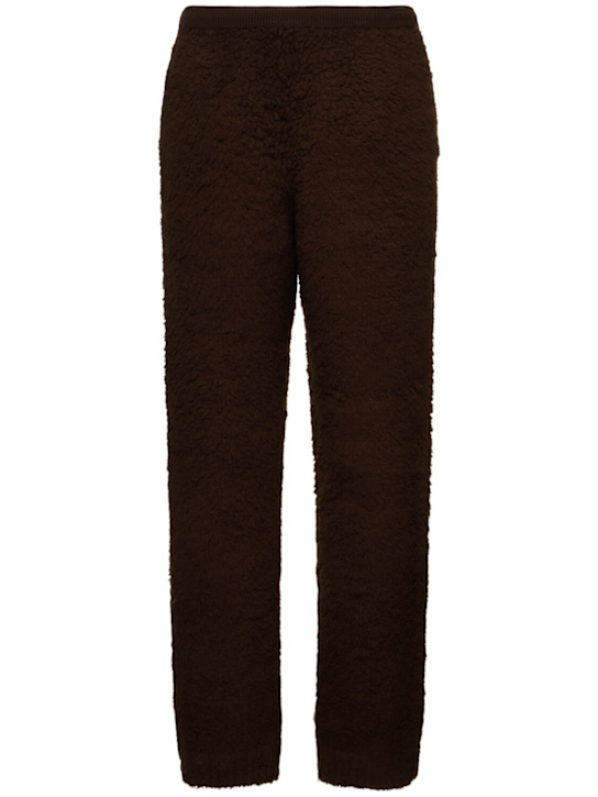 Auralee: Wool blend boa knit pants