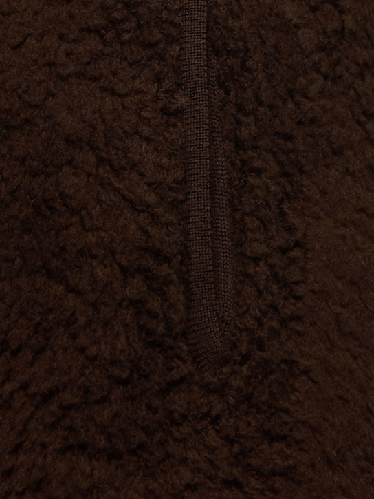 Auralee: Wool blend boa knit pants
