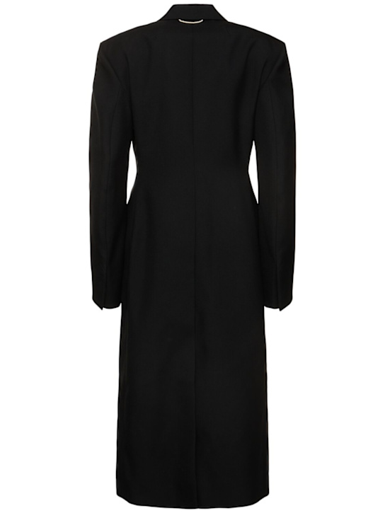 Carven: Abrigo midi de lana con pins