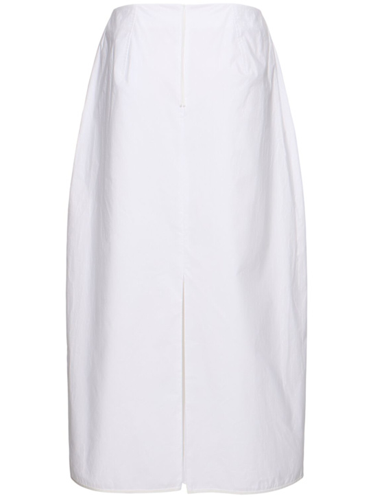 Carven: Jupe mi-longue en popeline