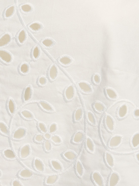 Self-portrait: Embroidered cotton top