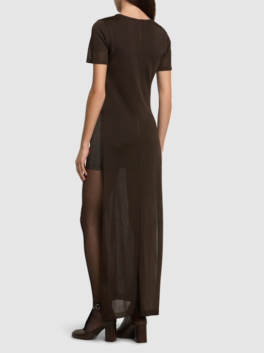 Lemaire: Vestido de viscosa con aberturas