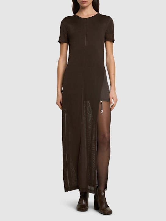 Lemaire: Vestido de viscosa con aberturas