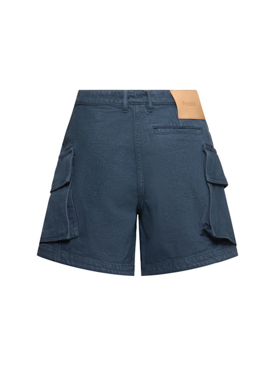 JW Anderson: Short cargo en sergé taille haute