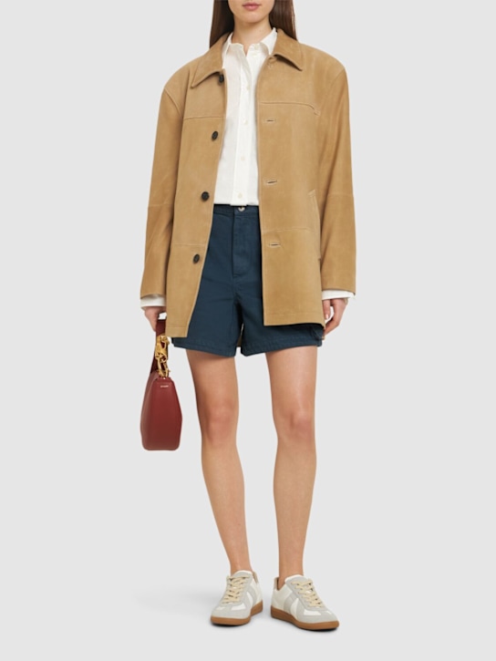 JW Anderson: Short cargo en sergé taille haute
